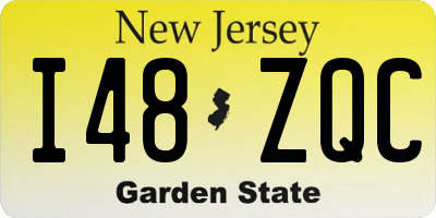 NJ license plate I48ZQC