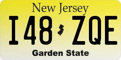 NJ license plate I48ZQE