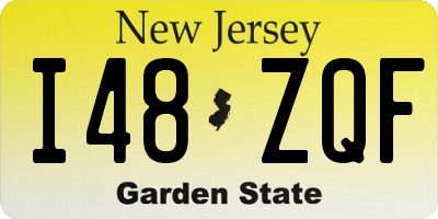 NJ license plate I48ZQF