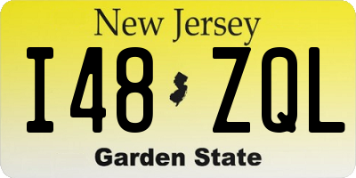 NJ license plate I48ZQL