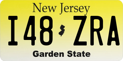 NJ license plate I48ZRA