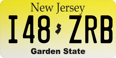 NJ license plate I48ZRB