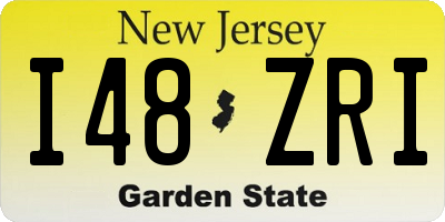 NJ license plate I48ZRI