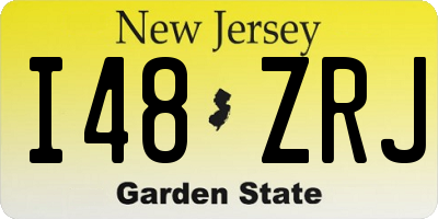 NJ license plate I48ZRJ