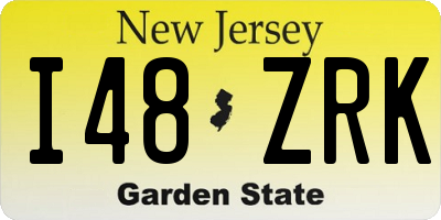 NJ license plate I48ZRK