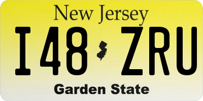 NJ license plate I48ZRU