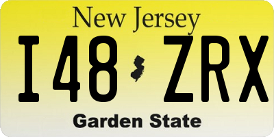 NJ license plate I48ZRX