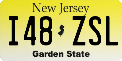 NJ license plate I48ZSL