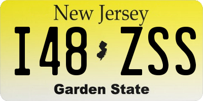 NJ license plate I48ZSS