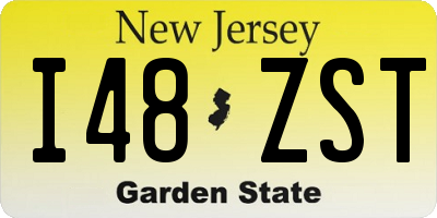 NJ license plate I48ZST