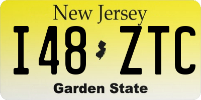 NJ license plate I48ZTC