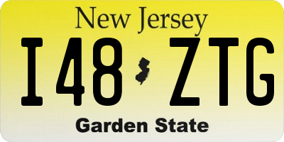 NJ license plate I48ZTG