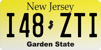 NJ license plate I48ZTI