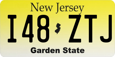 NJ license plate I48ZTJ