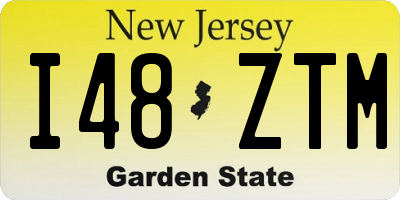 NJ license plate I48ZTM