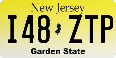 NJ license plate I48ZTP