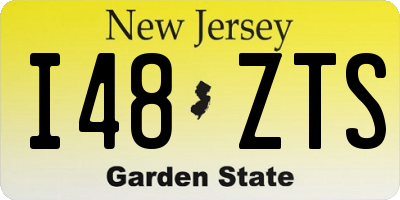 NJ license plate I48ZTS