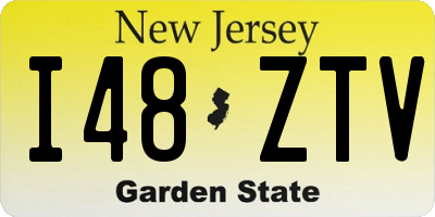 NJ license plate I48ZTV
