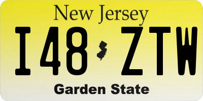 NJ license plate I48ZTW