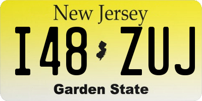 NJ license plate I48ZUJ