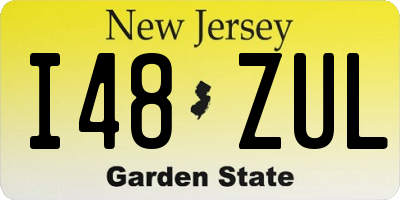 NJ license plate I48ZUL