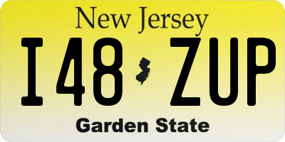 NJ license plate I48ZUP