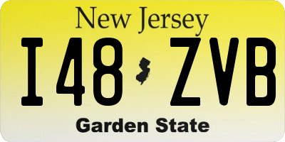 NJ license plate I48ZVB