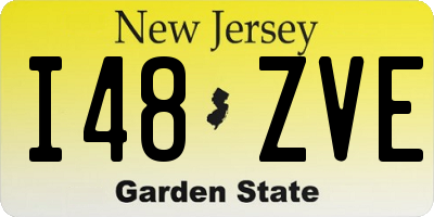 NJ license plate I48ZVE