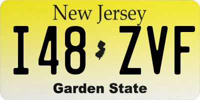 NJ license plate I48ZVF