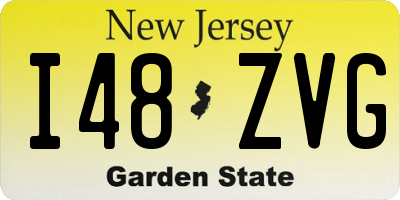 NJ license plate I48ZVG
