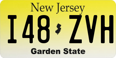 NJ license plate I48ZVH