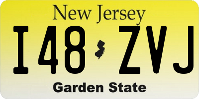 NJ license plate I48ZVJ