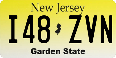 NJ license plate I48ZVN