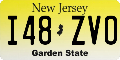 NJ license plate I48ZVO