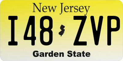 NJ license plate I48ZVP