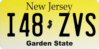 NJ license plate I48ZVS