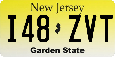 NJ license plate I48ZVT