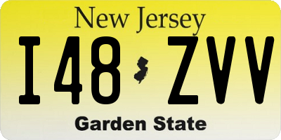NJ license plate I48ZVV