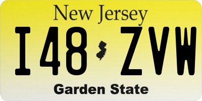 NJ license plate I48ZVW