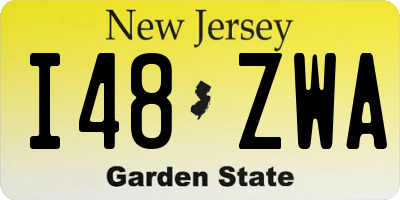 NJ license plate I48ZWA