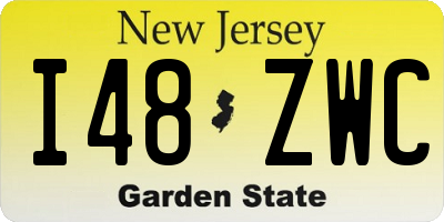 NJ license plate I48ZWC