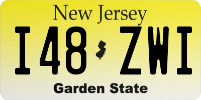 NJ license plate I48ZWI