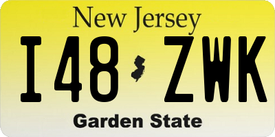 NJ license plate I48ZWK