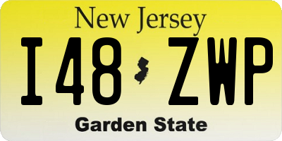 NJ license plate I48ZWP