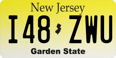NJ license plate I48ZWU