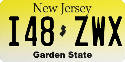 NJ license plate I48ZWX