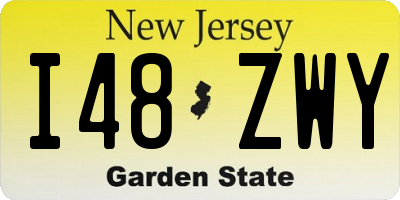 NJ license plate I48ZWY