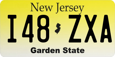 NJ license plate I48ZXA