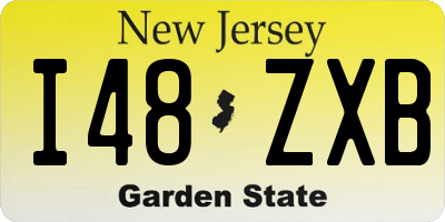 NJ license plate I48ZXB