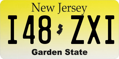 NJ license plate I48ZXI